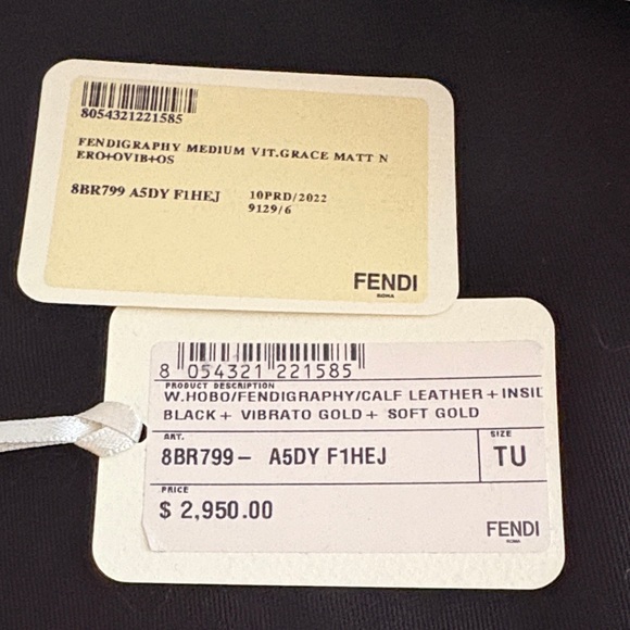 Fendi Fendigraphy Medium Calf Leather Hobo - Picture 14 of 14